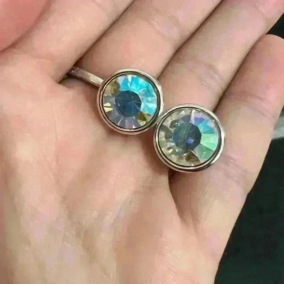 NWOT | Betsey Johnson | Kaleidoscope Diamond Stud Earrings - Picture 8 of 13